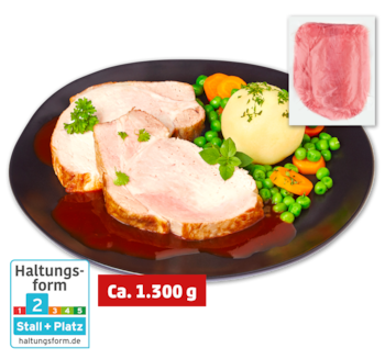 Frischer Schweinerückenbraten*