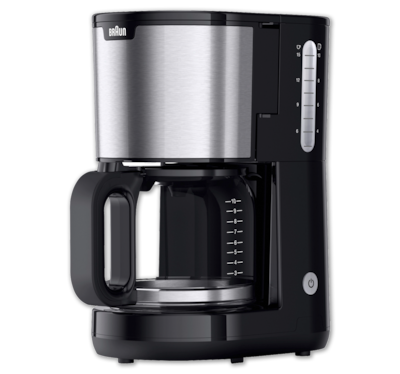 BRAUN Kaffeemaschine KF1500 BK PurShine 29.99