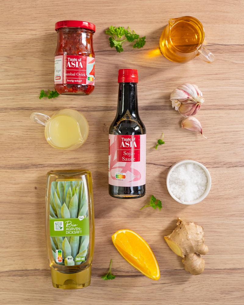 Feurige Asia-Marinade mit Ingwer und Orange