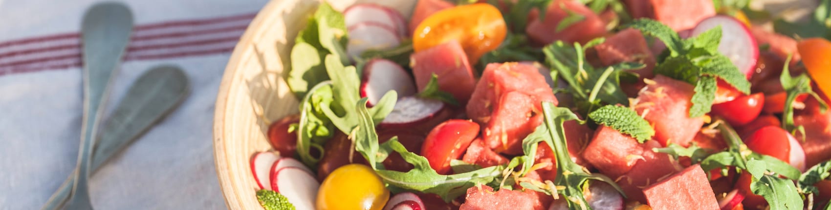 Nahaufnahme eines Salatblatts
