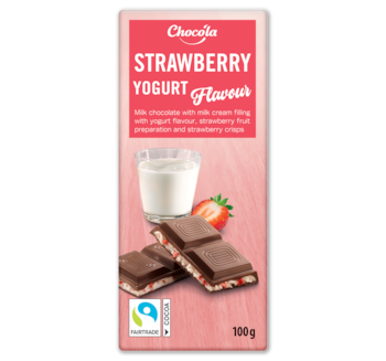 CHOCO'LA Strawberry Yogurt Flavour Schokolade
