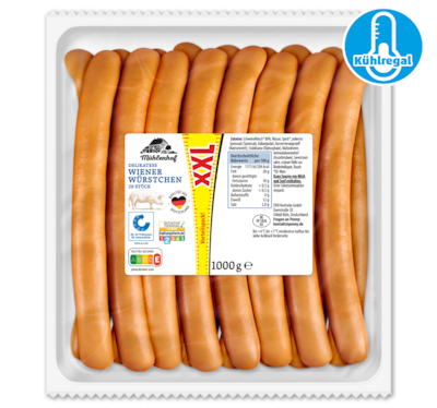 MÜHLENHOF Delikatess Wiener Würstchen XXL 6.49