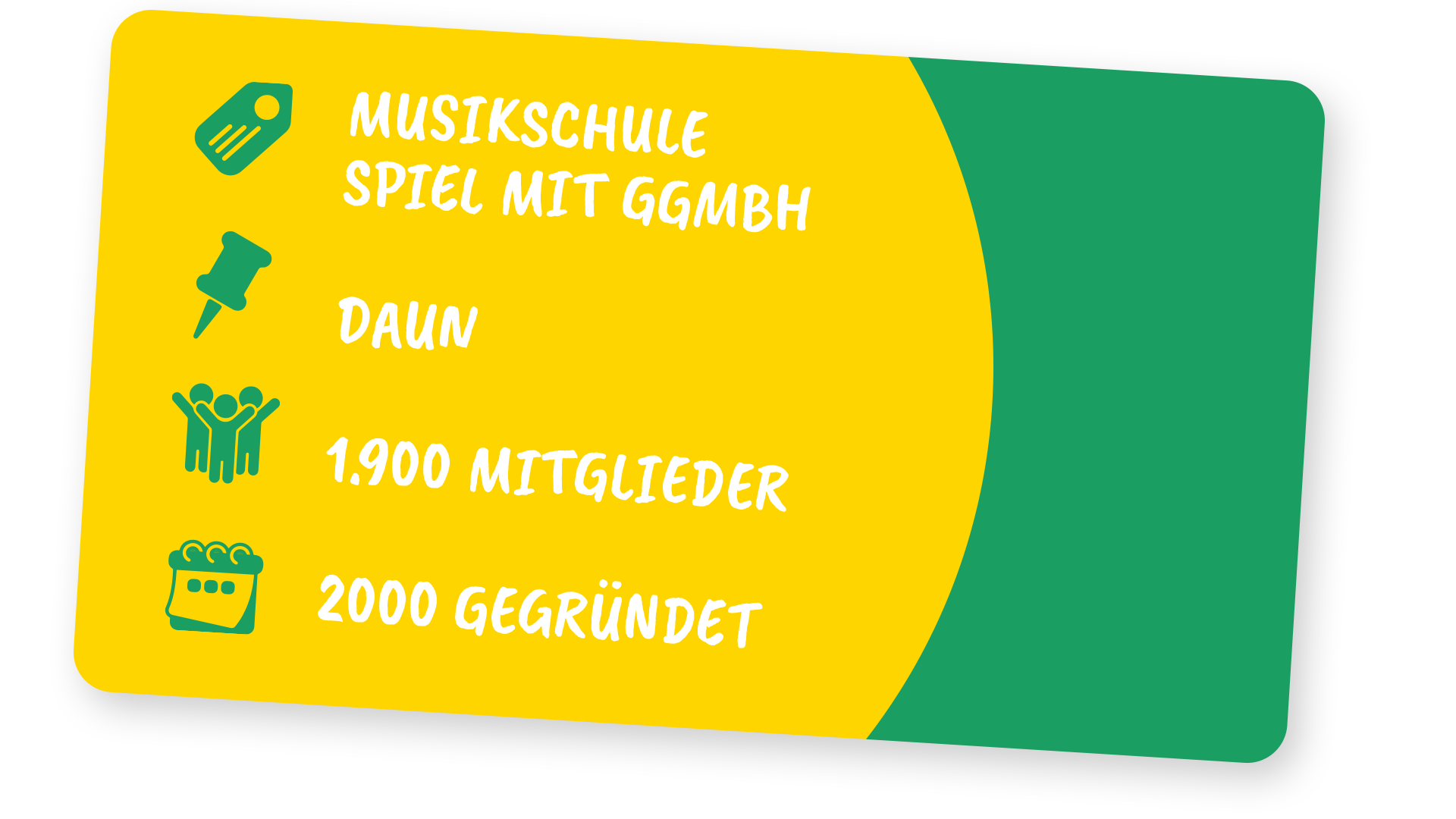 Visitenkarte des Vereins Musikschule Spiel mit gGmbH