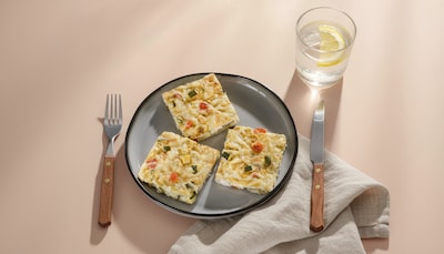 Körniger Frischkäse Schüttelpizza