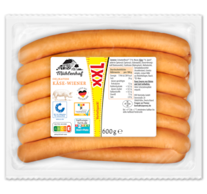 MÜHLENHOF XXL Delikatess Käse-Wiener*