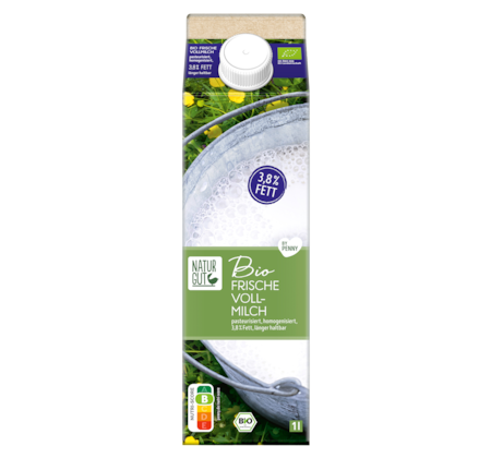NATURGUT Frische Bio Vollmilch 3,8%