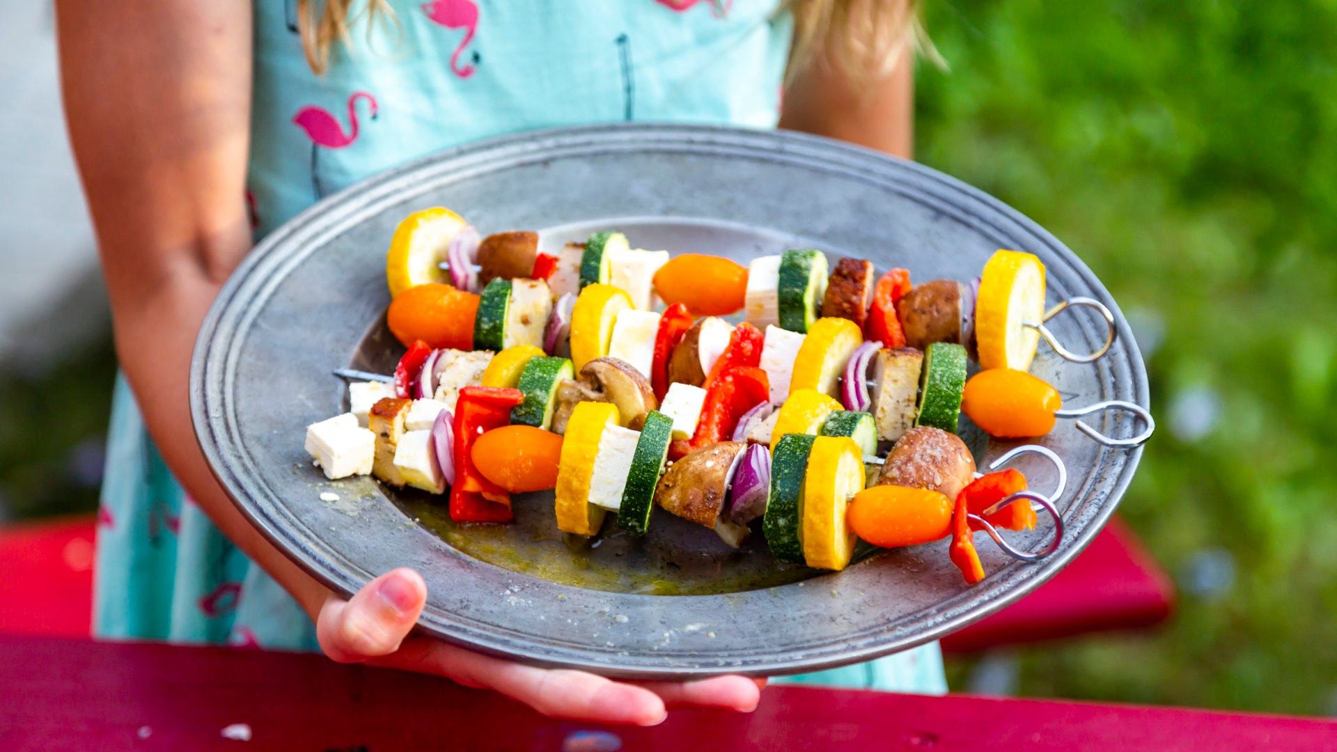 Grillgemüse mit Käse