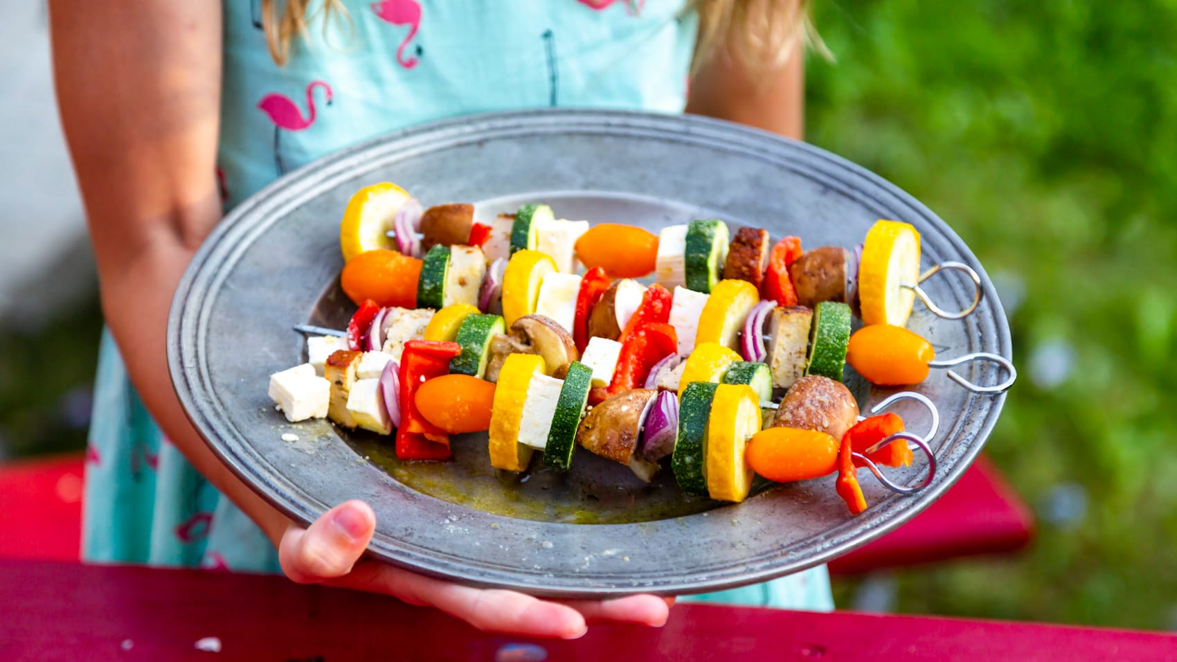 Grillgemüse mit Käse