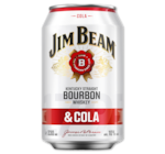 JIM BEAM Bourbon Whiskey & Cola 1.99