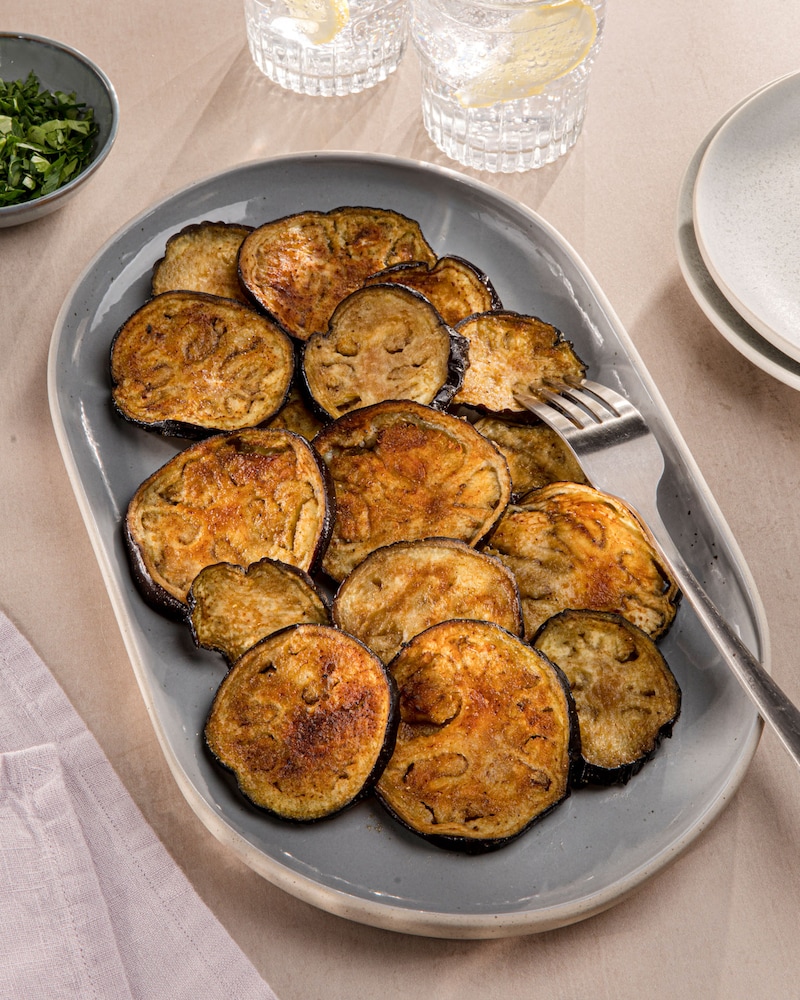 Dieses Bild zeigt die fertige Aubergine.