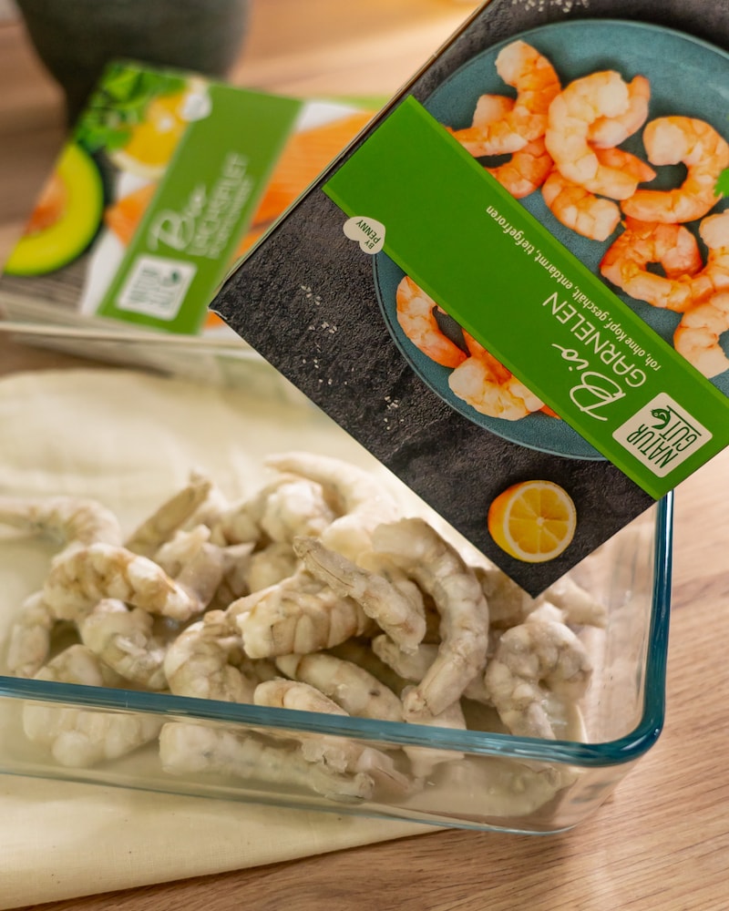 Frutti-di-Mare-Spiesse mit Garnelen und Lachsfilet