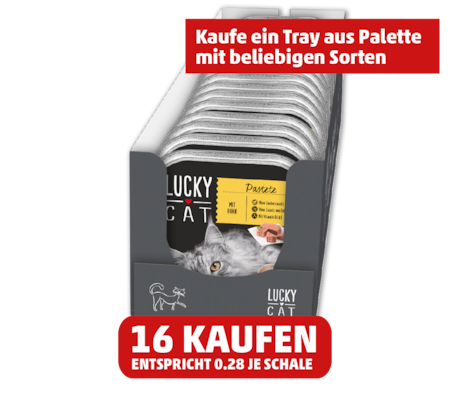 LUCKY CAT Schalenmenü Pastete, in Sauce oder Gelee