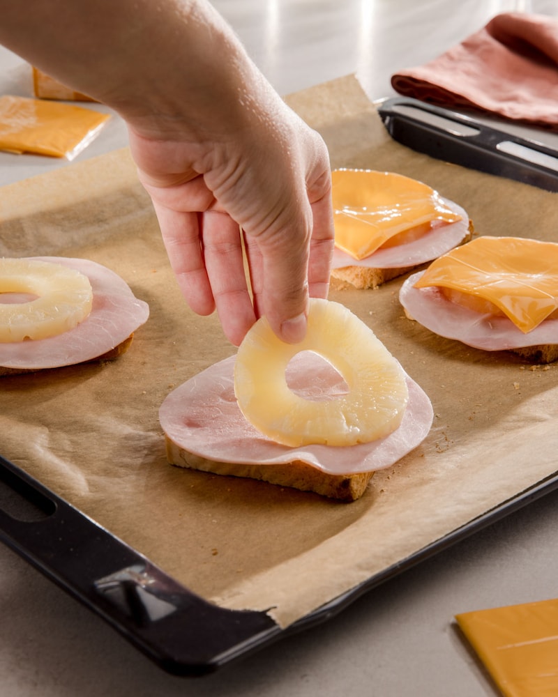 Diese Bild zeigt wie die Toast belegt werden.