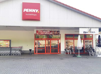 Sie sehen den Eingang vom Penny Markt in Albstadt/Truchtelfingen, Konrad-Adenauer-Str. 52