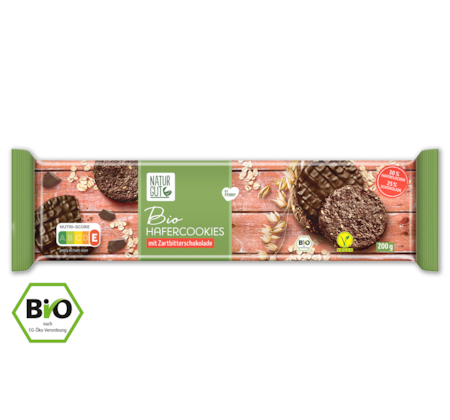 NATURGUT Bio Hafercookies Zartbitter