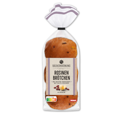BÄCKERKRÖNUNG Rosinen Brötchen 1.89