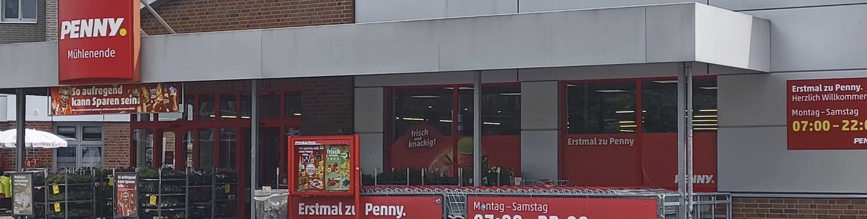 Sie sehen den Eingang vom Penny Markt in Rotenburg, Muehlenstr. 26