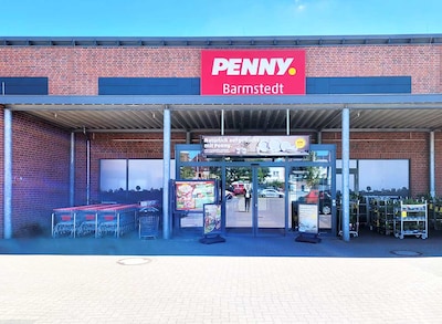 sie sehen den Eingang vom Penny Markt in Barmstedt Küsterkamp 5