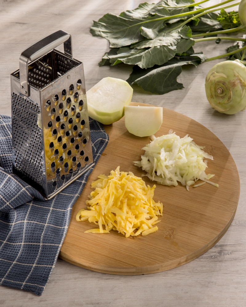 Dieses Bild zeigt geriebenen Käse.