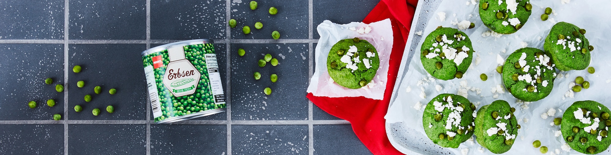 Erbsen-Muffins