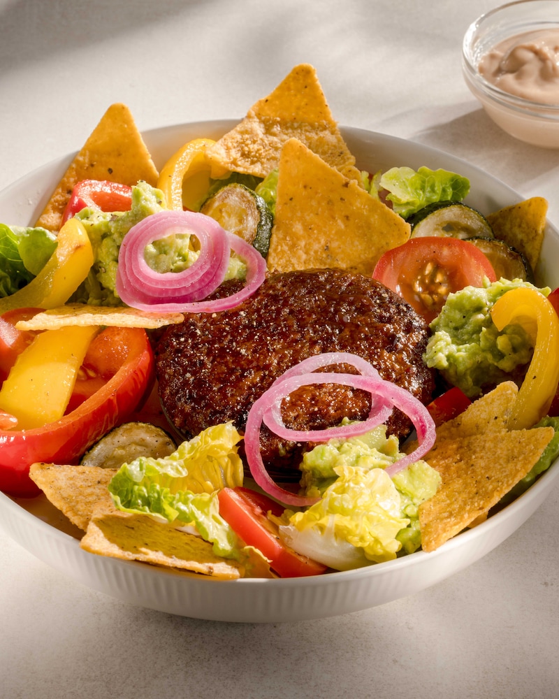 Dieses Bild zeigt unsere Veganer Burger Bowl.