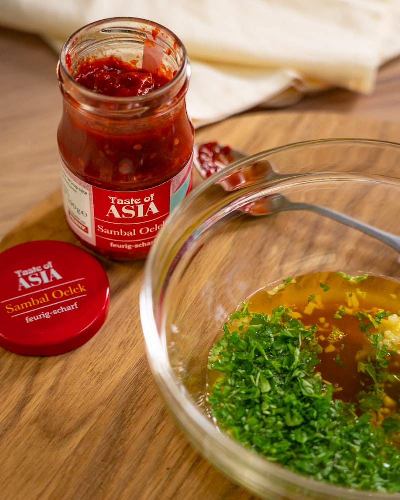 Feurige Asia-Marinade mit Ingwer und Orange