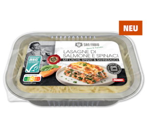 SAN FABIO Lachs-Spinat-Lasagne*