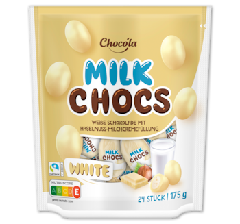 CHOCO’LA MilkChocs Weiße Schokolade