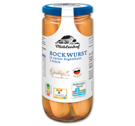 MÜHLENHOF Bockwurst in Eigenhaut