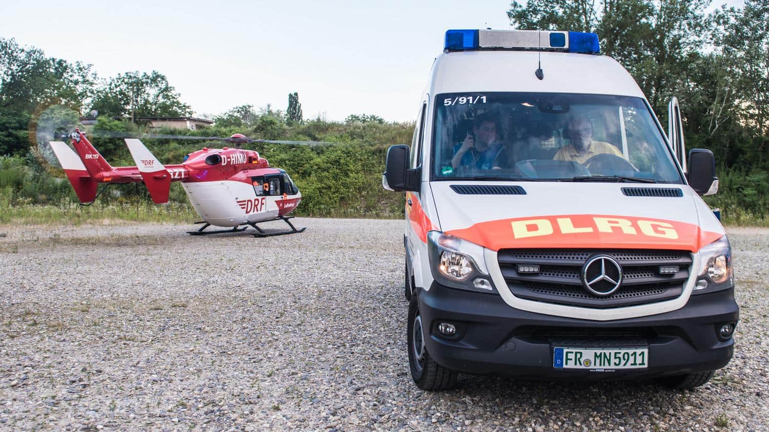 Vereinsmitglieder bei einem Einsatz