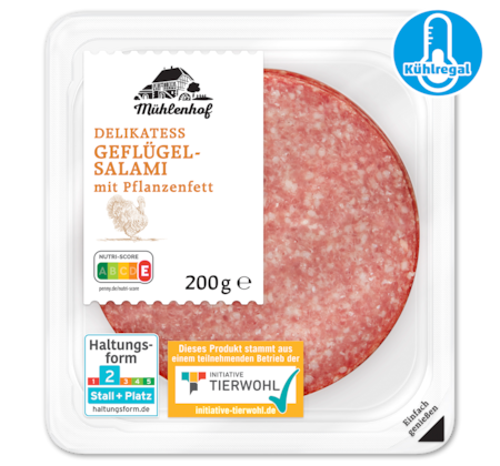 MÜHLENHOF Delikatess Geflügel Salami oder Paprika Salami