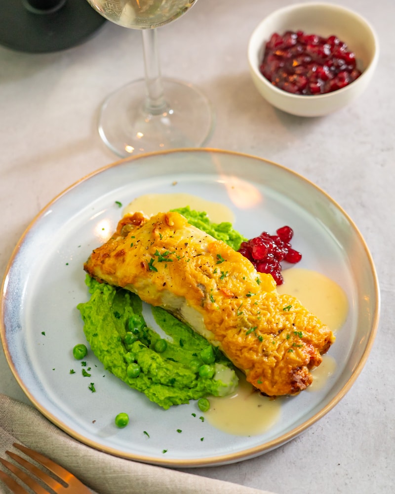 Dieses Bild zeigt den fertigen Ofenlachs.
