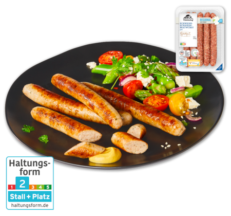 MÜHLENHOF Frische Schweine-Schinkenbratwurst*