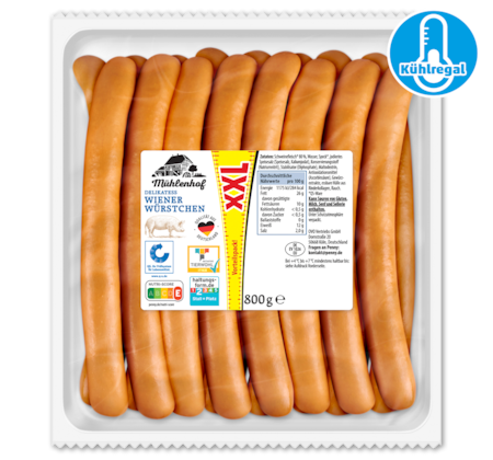 MÜHLENHOF Delikatess Wiener Würstchen XXL