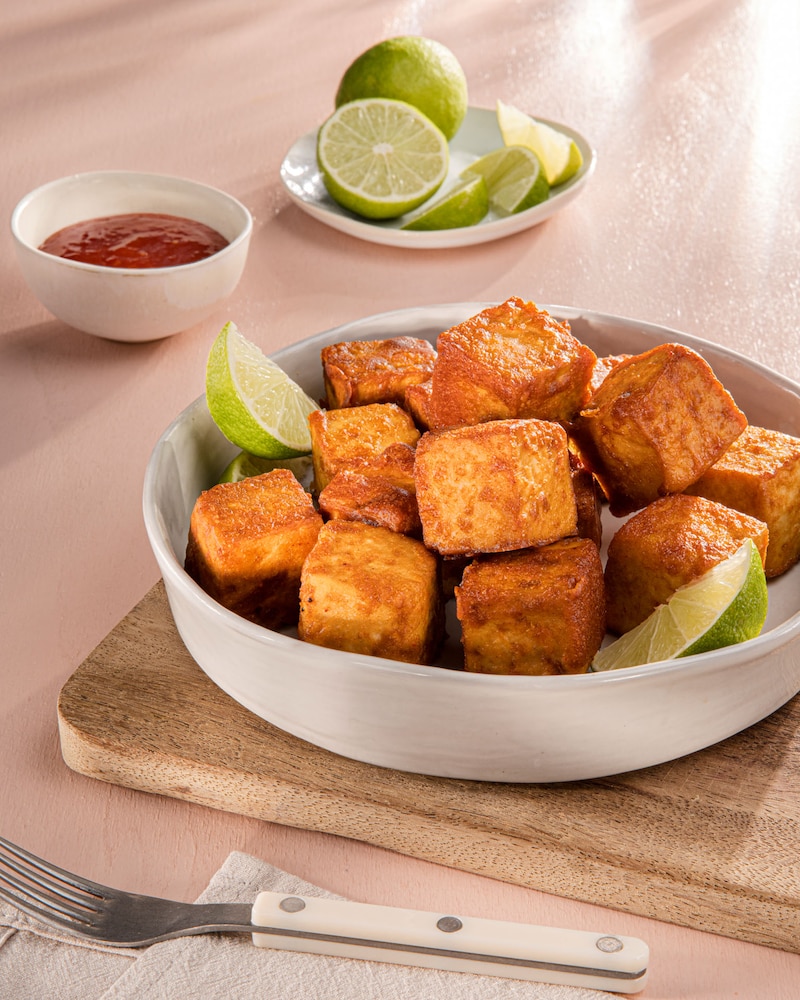 Dieses Bild zeigt das fertige Tofu.