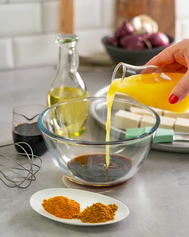 Diese Bild zeigt die Marinade für den Tofu.