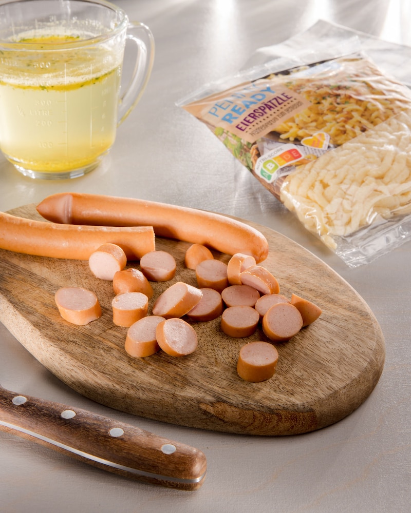 Dieses Bild zeigt die Geflügel-Wiener für unseren Spätzle-Eintopf.
