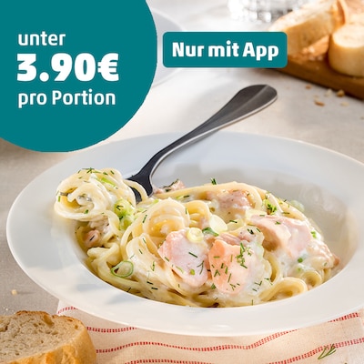 Nudeln mit Lachs