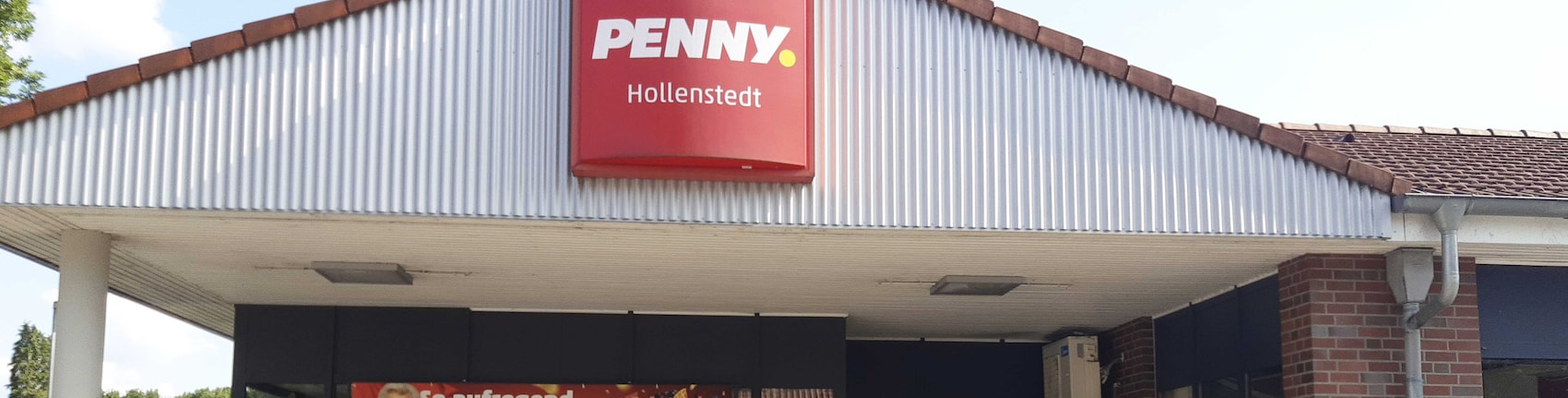 Sie sehen den Eingang vom Penny Markt in Hollenstedt, Am Stinnberg 9