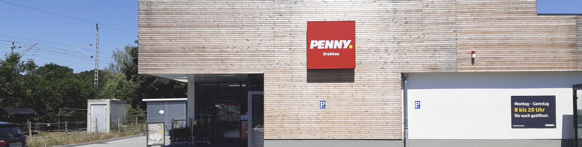 Sie sehen den Eingang vom Penny Markt in Drebkau Drebkauer Hauptstraße 5