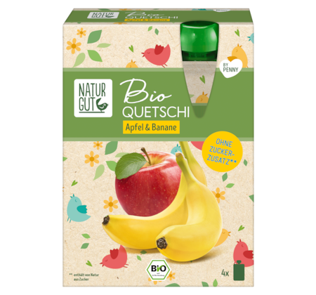 NATURGUT Bio Apfel-Banane-Pouch