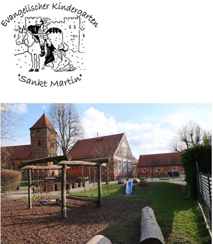 Ausblick auf den Spielplatz des Kindergartens