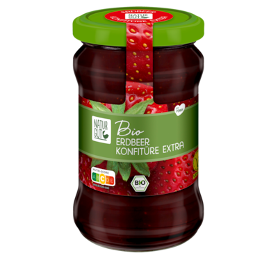 NATURGUT Bio Erdbeer Konfitüre Extra