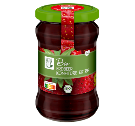 NATURGUT Bio Erdbeer Konfitüre Extra