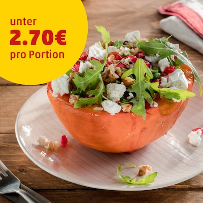 Auf diesem Bild siehst du wie den fertigen Kürbis.
