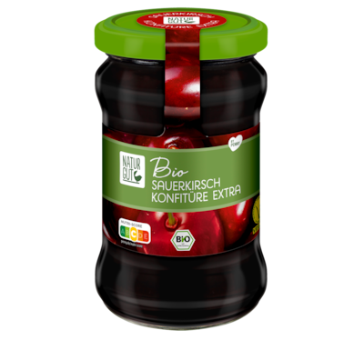 NATURGUT Bio Sauerkirsch Konfitüre Extra