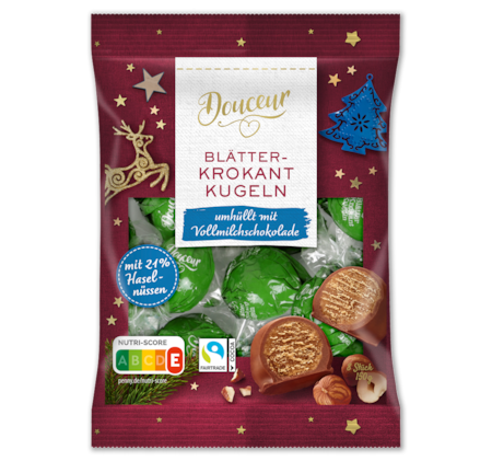 DOUCEUR Blätter­krokantkugeln