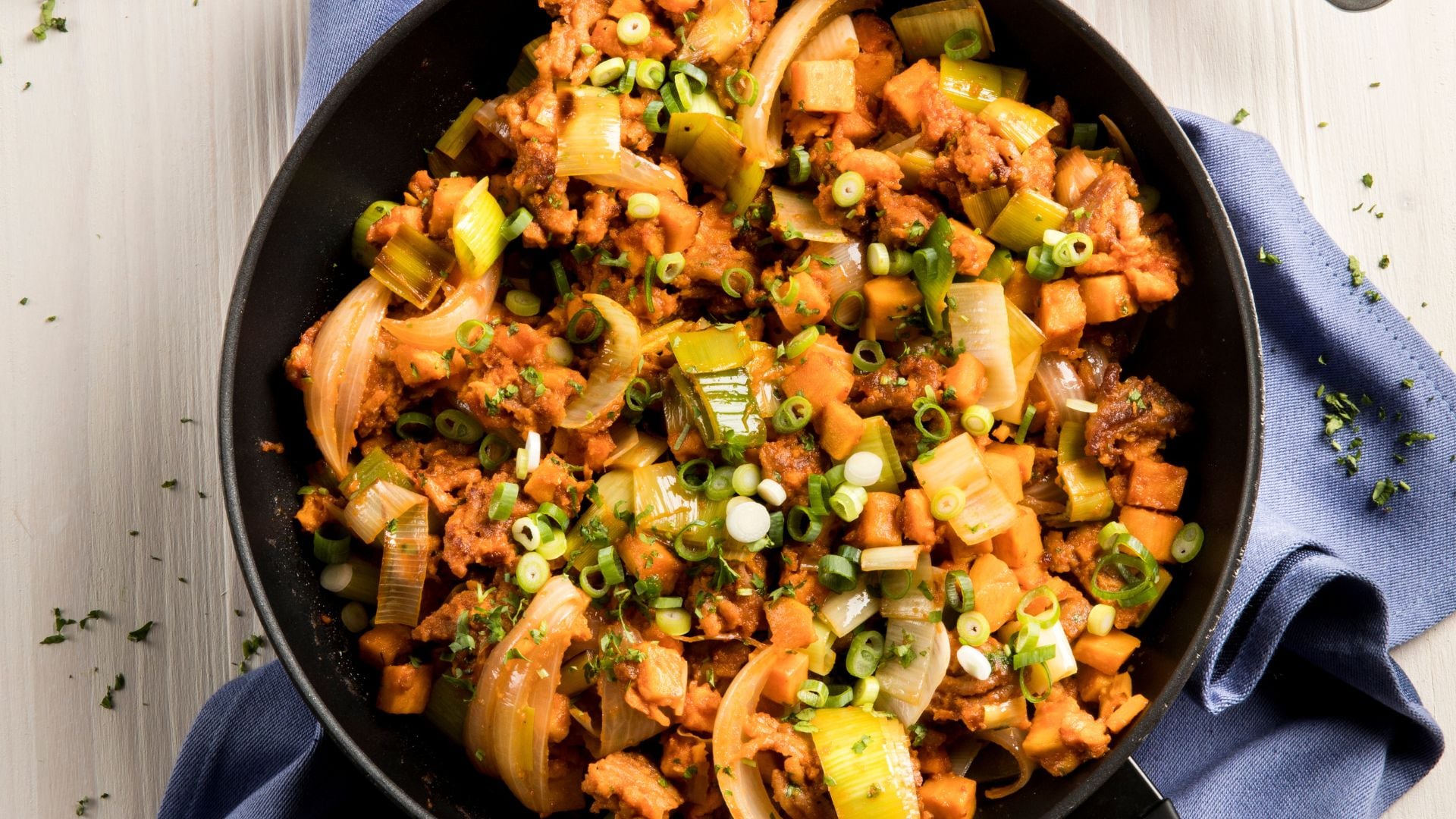 Süßkartoffel Pfannengericht