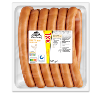 MÜHLENHOF XXL Delikatess Hähnchen-Wiener*