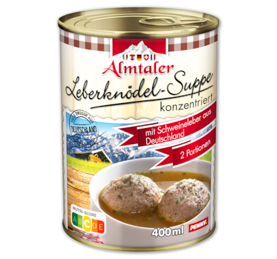 ALMTALER Leberknödel- oder Speckknödelsuppe*